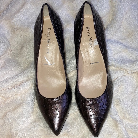 Ron White “Cindy Lou Chocolate” Heels Size 35.5 (US 5.5) - Picture 3 of 12